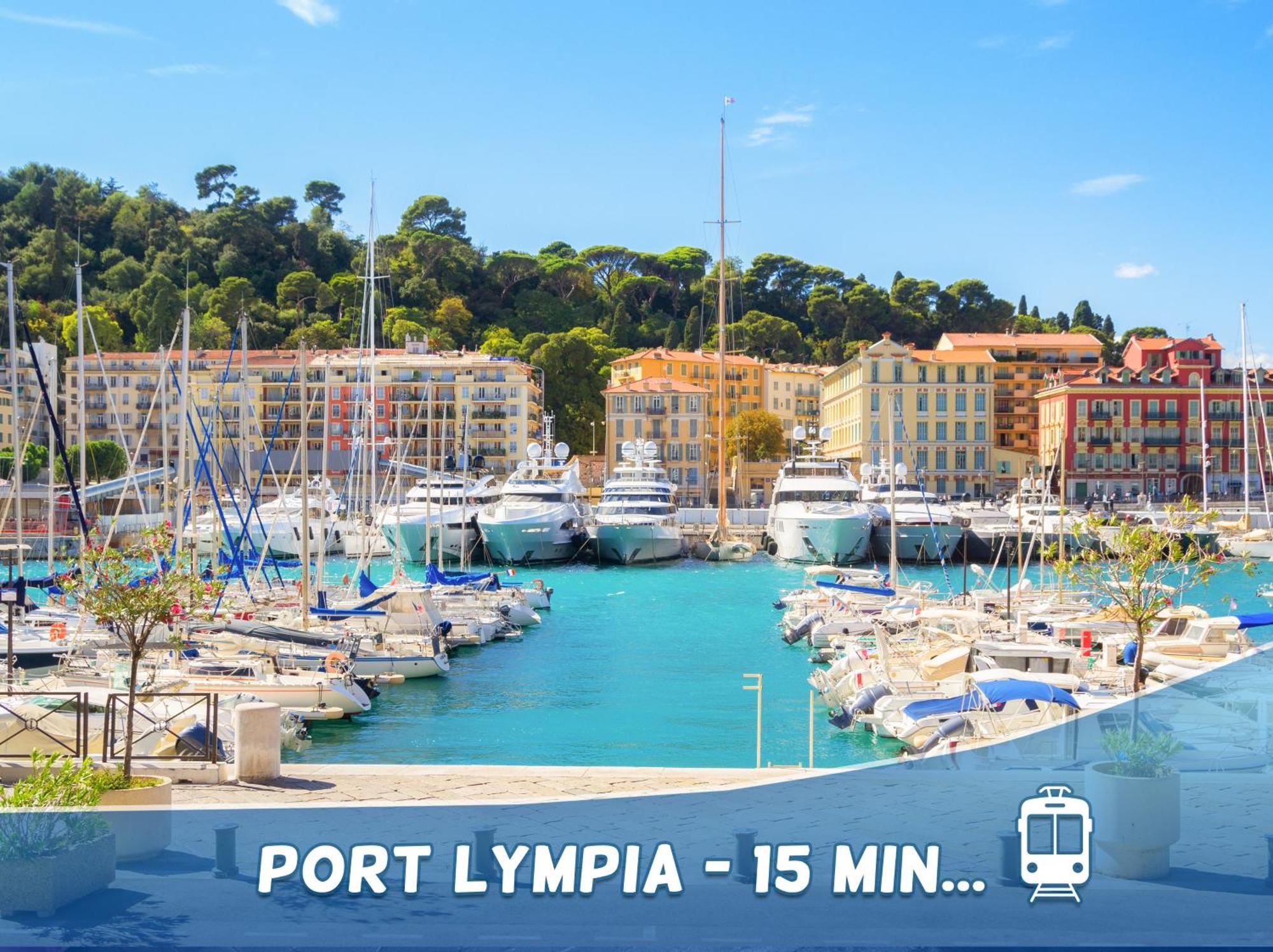 1 Min To The Beach Apartment - Kitchen - Tramway - Air Conditioner - Wifi - Promenade Des Anglais Nice Bagian luar foto